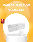 Kablosuz Klavye Mouse Takımı - Ergonomik, Sessiz ve Enerji Tasarruflu