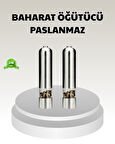Elektrikli Tuz Karabiber Değirmeni – Çiftli Set, Paslanmaz Gövde, LED Işıklı ve Ayarlanabilir Öğütme