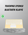 Bluetooth Klavye – Kablosuz, Sessiz Tuşlu, Android iOS Windows Uyumlu, Kompakt Taşınabilir Tasarım