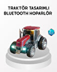 Bluetooth Nostaljik Traktör Hoparlör LED Işıklı 12W Güçlü Ses