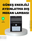 144 LED'li Geniş Aydınlatma Alanına Sahip Güneş Enerjili Güvenlik Lambası