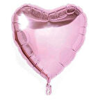 1 Adet 18 İnç 45 Cm Kalp Folyo Balon Pembe