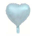 1 Adet 18 inç 45 Cm Retro Kalp Folyo Balon Mavi