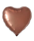 1 Adet 18 inç 45 Cm Retro Kalp Folyo Balon Bakır