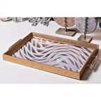 Dekoratif Sunum Tepsisi Waves