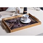 Dekoratif Sunum Tepsisi Karışık Motifler