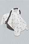 tinylamb UNİCORN FİSH Bambu - Pamuk Müslin Puset Örtüsü 75x100 - 0-6 Aylık
