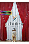 Kırmızı Camkırıgı Sağ/Sol İç Tül Takım Tül Fon Perde