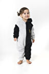 Welsoft Peluş Unisex Fermuarlı Kışlık Bebek Uyku Tulumu Bebek Tulumu Çocuk Tulumu Çocuk Kostümü