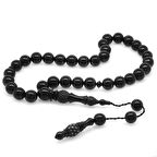 Kumpas İşçilikli İmamesi Kalem İşlemeli Küre Kesim Erzurum Oltu Taşı Tesbih