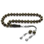 925 Ayar Gümüş Püsküllü Prinç 8'li Karpuz Yarma Küre Kesim Rus Oltu Tesbih