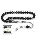 925 Ayar Gümüş Püsküllü İmamesi Gümüş "Canım Babam" Yazılı Küre Kesim Rus Oltu Tesbih