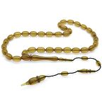 Sistemli Özel Kesim Usta İşi Sarı Katalin Tesbih