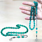 Kararmaz Metal Arnavut Zincir Püsküllü Sülün İmame Beyzi Kesim Turkuaz Katalin Tesbih