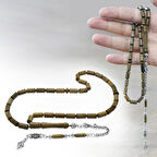 Kararmaz Metal Arnavut Zincir Püsküllü Kapsül Kesim Açık Kahverengi Pelesenk Tesbih