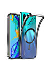 Huawei Mate 40 PRO Kılıf Kamera Lens Korumalı Renkli Magsafe Şeffaf Silikon