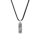 Arapça "Muhammed" Yazılı Zarif İp Zincirli 925 Ayar Gümüş Kadın Cevşen Kolye