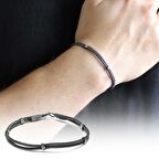 El İşçiliği Çift Sıralı Tasarım 1000 Ayar Gümüş Kazaz Bileklik