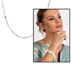 Hem Bileklik - Hem Kolye - Hem Tesbih 99'lu Sedef Doğaltaş Aksesuar