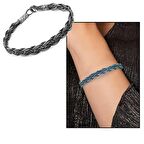 El İşçiliği Özel Tasarım 1000 Ayar Gümüş Kazaz Kadın Bileklik