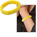 Çubuk Kesim Hardal Rengi Beyrut Kehribar Kadın Rolex Bileklik