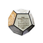 Dört Mevsim Renklendirmeli Üç Boyutlu Masaüstü 2025 Ahşap Takvim