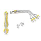 Sarı Mineli Alpaka Püskül Seti