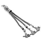 Tuğra Tasarım 3'lü Kamçı 925 Ayar Gümüş Püskül