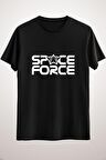 Erkek Siyah Space Force T-shirt