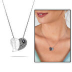 925 Ayar Gümüş Zirkon Taşlı Canım Annem Kolye