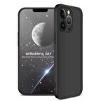 Apple iPhone 13 Pro Kılıf 3 Parça Slim Sert Silikon Kapak AYS