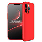 Apple iPhone 13 Pro Max Kılıf 3 Parça Slim Sert Silikon Kapak AYS