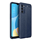 Oppo A55 5G Kılıf Deri Görünümlü Slim Silikon 
