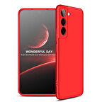 Samsung Galaxy S22 Kılıf 3 Parça Slim Sert Silikon Kapak AYS