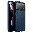 Xiaomi Poco X4 Pro 5G Kılıf Deri Görünümlü Slim Silikon 