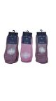 3'LÜ SET TABANI SİLİKONLU PLATES & YOGA KADIN ÇORAP