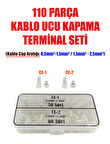 110 Parça Kablo Ucu Kapama Terminal Seti (Tam İzoleli)