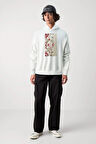 Baskılı Kapşonlu Sweatshirt FM1.120BÖ
