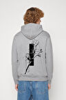 Baskılı Kapşonlu Sweatshirt FM1GÖ