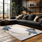 Kaymaz Taban Trend Vintage Yıkanabilir Dijital Baskı Halı