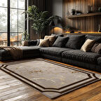 Kaymaz Taban Trend Vintage Yıkanabilir Dijital Baskı Halı