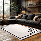 Kaymaz Taban Trend Vintage Yıkanabilir Dijital Baskı Halı