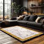 Kaymaz Taban Trend Vintage Yıkanabilir Dijital Baskı Halı