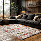 Kaymaz Taban Trend Vintage Yıkanabilir Dijital Baskı Halı