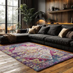 Kaymaz Taban Trend Vintage Yıkanabilir Dijital Baskı Halı