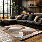 Kaymaz Taban Trend Vintage Yıkanabilir Dijital Baskı Halı