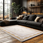 Kaymaz Taban Trend Vintage Yıkanabilir Dijital Baskı Halı