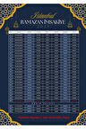 Ramazan İmsakiyesi Modern Kişiye Özel Tasarımlı Dijital Baskı 6 Adet A4 300 Gr Model 26