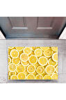 Kapı Önü Paspası Dekoratif Dijital Baskı Limon P-2327