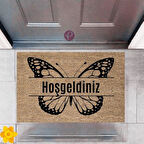 Kapı Önü Paspası Dekoratif Dijital Baskı Hoşgeldiniz P-2371